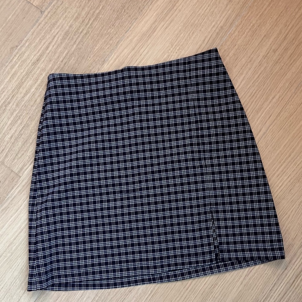 Urban Outfitters Black and White A-Line Mini Skirt